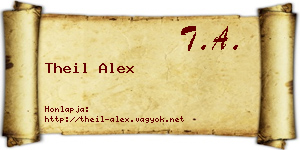 Theil Alex névjegykártya